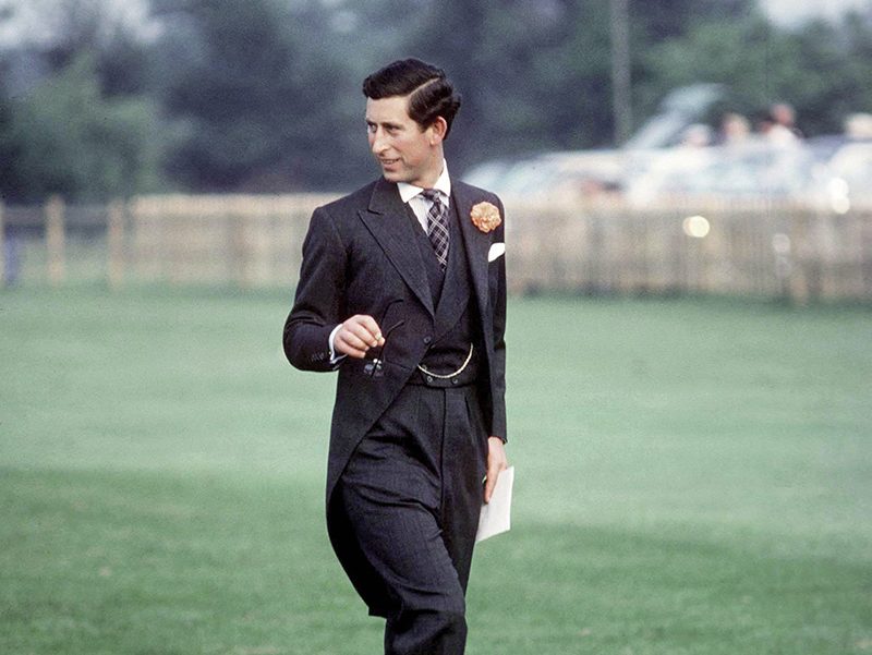 Windsor, Angleterre - 01 Juin 1979 : Le Prince Charles portant un morning coat