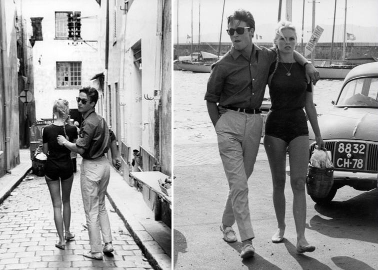 Brigitte Bardot and Jacques Charrier, Saint-Tropez, 1959