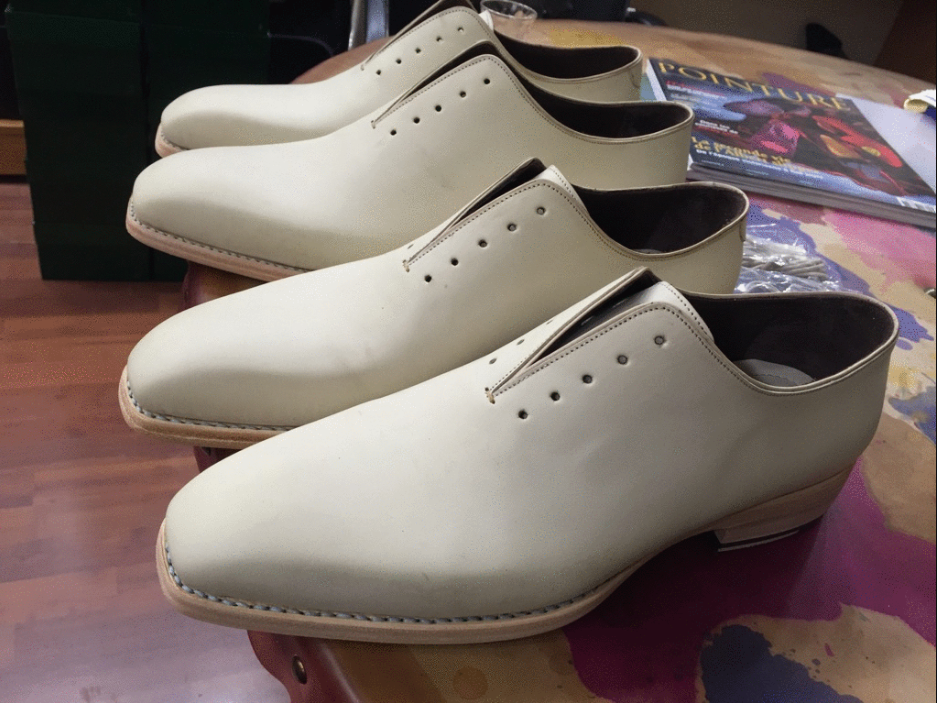 Des paires à patiner de chez Paul Parkman en crust calf. Nul doute que la patine sera de très bon goût…. (Source : Mensluxuryfootwear)