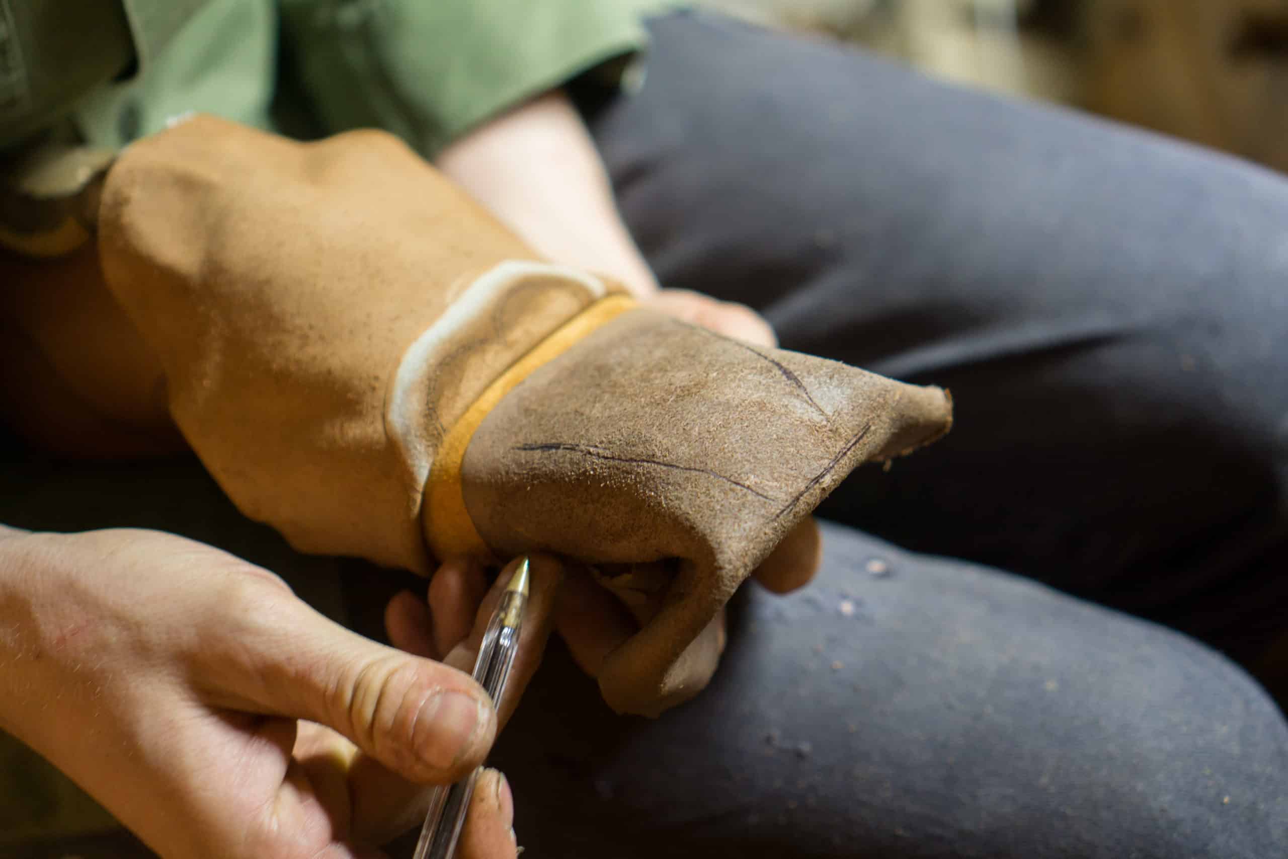 Un bout dur en cuir fabriqué de façon artisanale. (Source : Shoegazing)