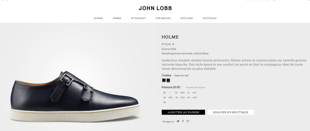 John Lobb qui recrute Paula Gerbaise pour repomper des modèles chez Herring. (source : john lobb)