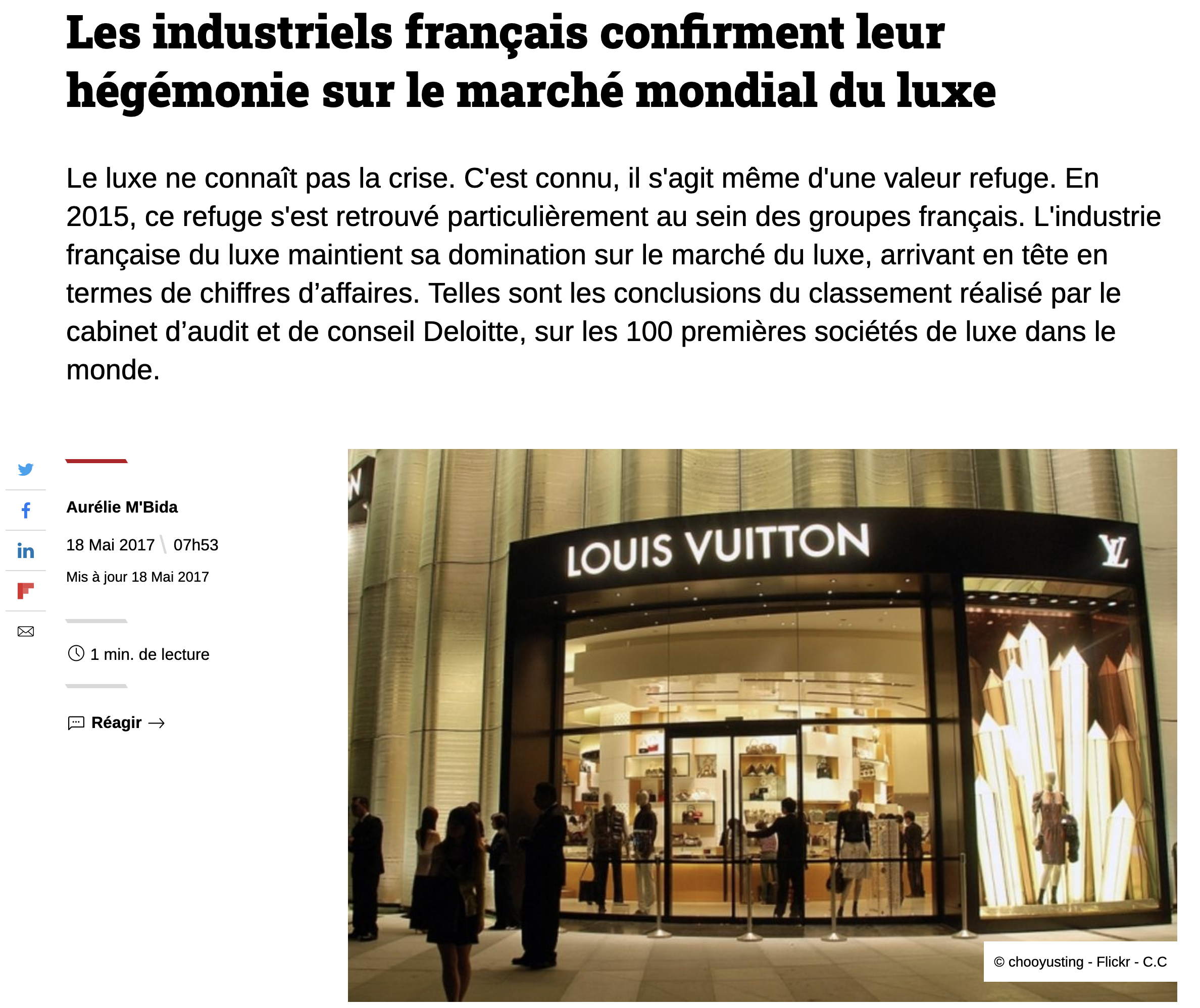 Louis Vuitton devrait augmenter ses prix jusqu'à 20% en Chine