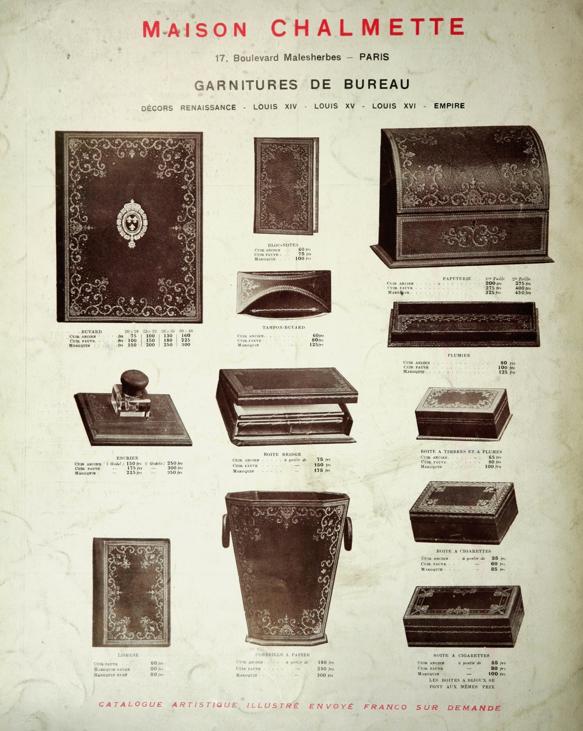 Exemple d’articles de gainerie publié dans Les Modes en 1931 (Source : BNF)