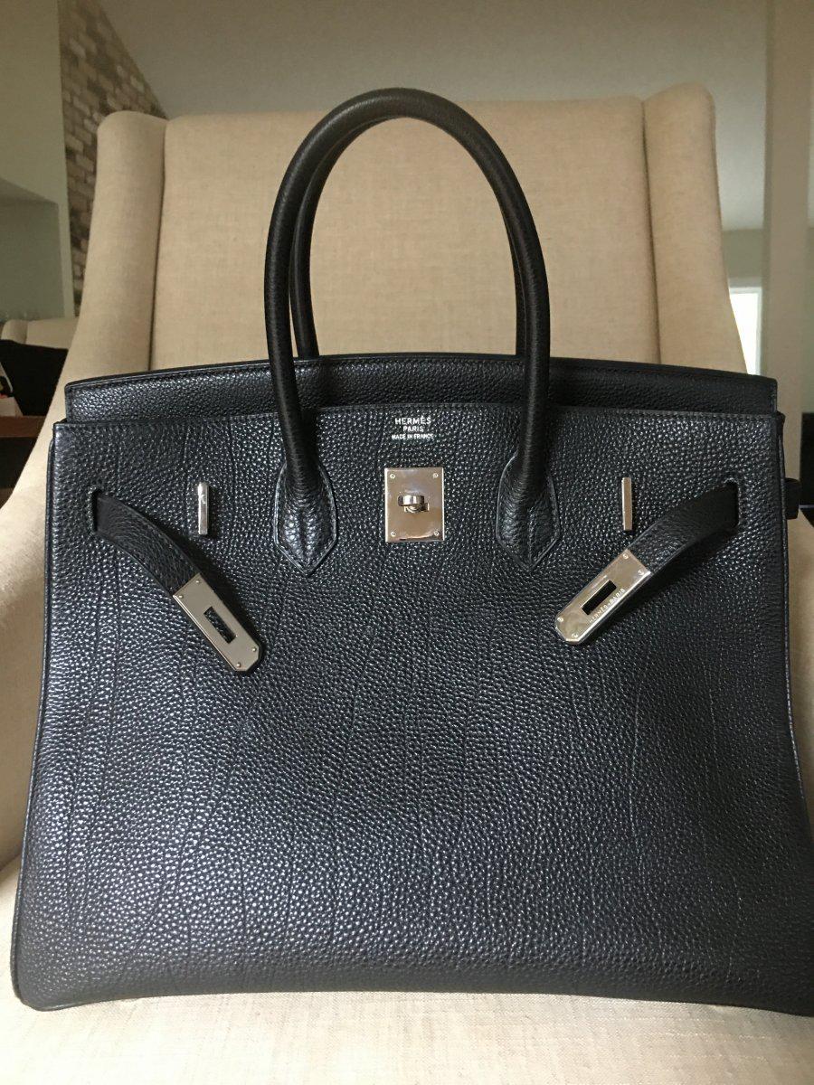 Un Birkin de chez Hermès qui présente les plis et creux caractéristique du Togo. (source: instagram)