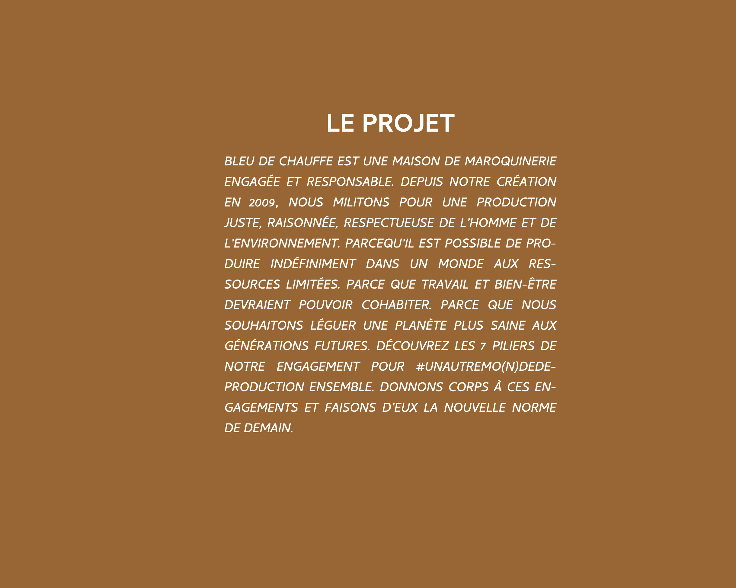 Parce que c’est notre proooojet (Source : Bleu de chauffe)