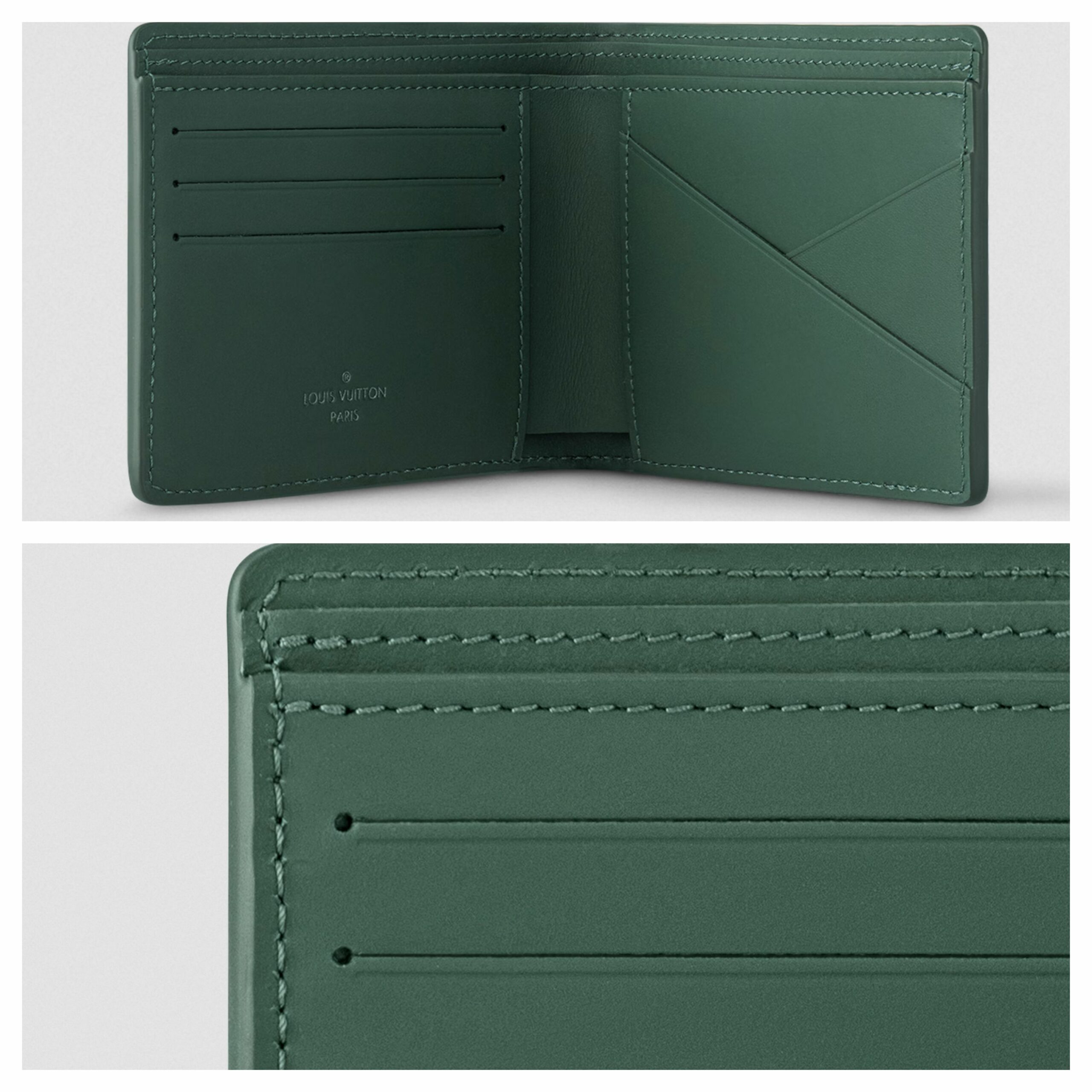 Un exemple de poche à fente chez Louis Vuitton avec une vue rapprochée. (Source : Louis Vuitton)