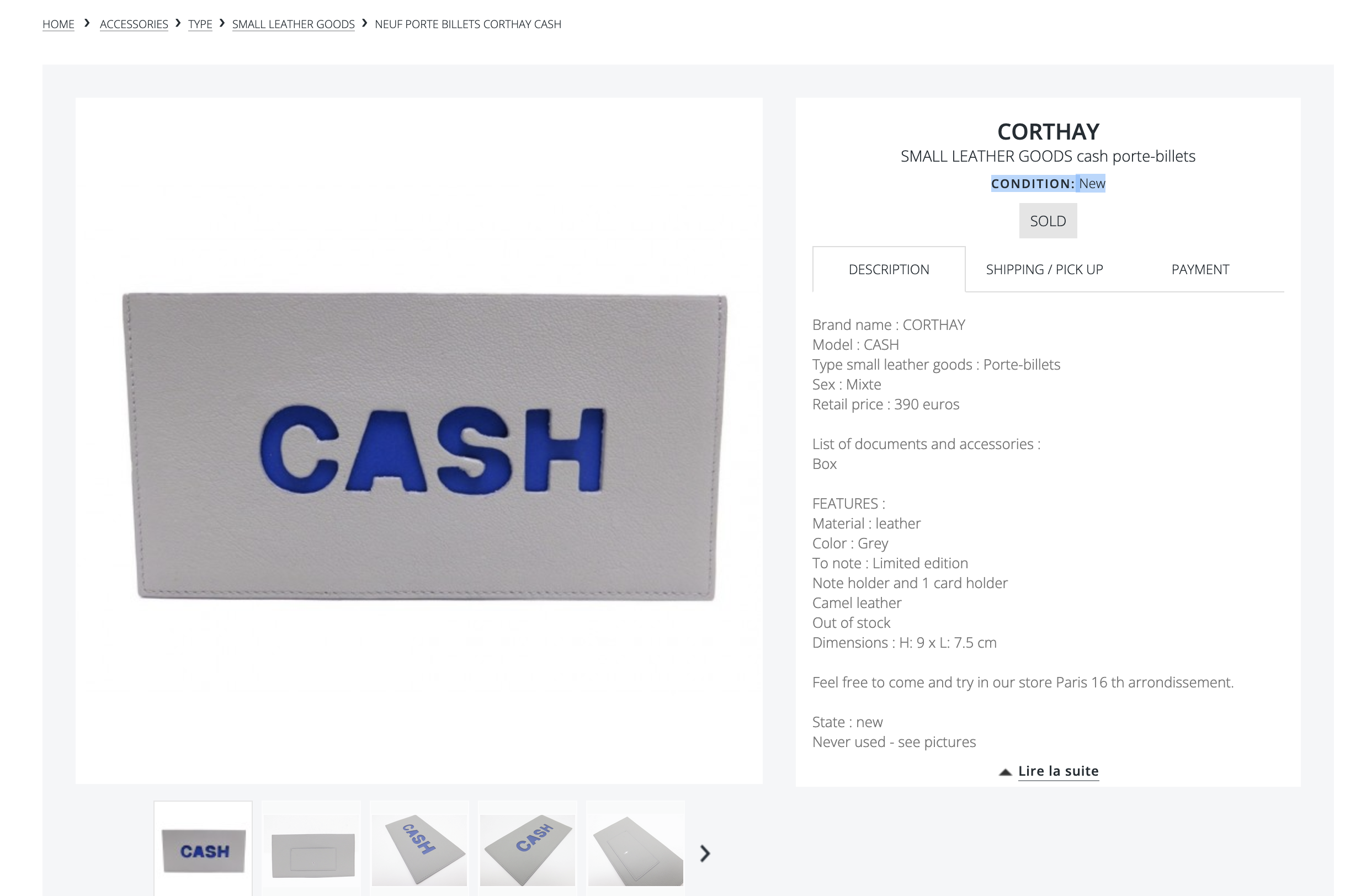 Et le tout en neuf (Source : vestiaire collective)